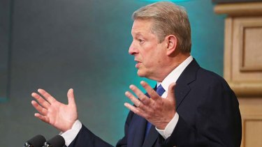 "The meaningful way to solve this crisis is to put a price on carbon. And in Australia's case to keep a price on carbon": Al Gore.