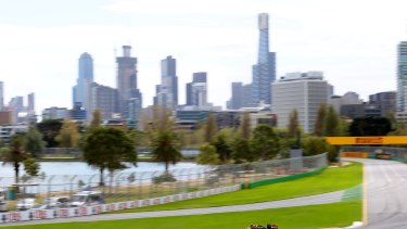 Rights until 2020: The Melbourne Grand Prix last year. 