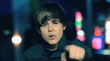 Justin Bieber in his video clip for Baby.
