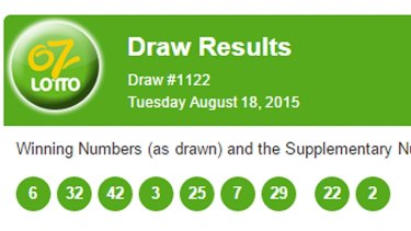 last tuesday lotto result