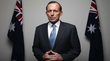Prime Minister-elect Tony Abbott poses for a photo in his Sydney office.