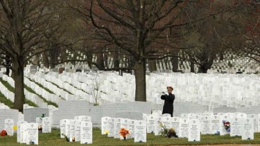 Arlington National Cemetery outside Washington in the US.