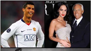 cristiano ronaldo megan fox armani