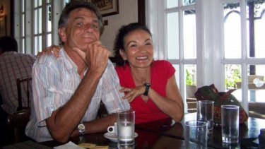 Mystery: Gerry Goeden with missing woman Carmel Brookes in Penang.