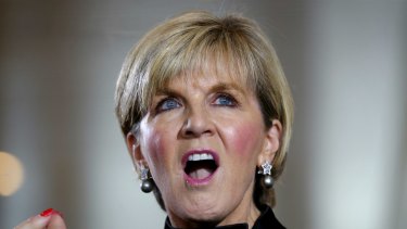 Julie Bishop said she would find it difficult to trust New Zealand if Labour were elected.