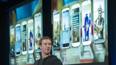 Mark Zuckerberg, chief executive officer of Facebook, speaks during an event in Menlo Park, California.
