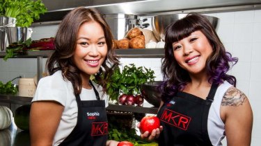 Sophia Pou (left) and Ashlee Pham have been unfairly framed as villains on Channel Seven's <i>My Kitchen Rules</i>, which along with <i>The Block</i> relies on unsavoury stereotypes of race and gender.
