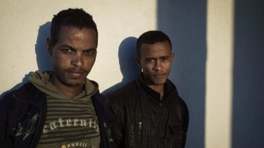Incredible journey … Eritreans Tesfalem and Frezgi, who survived horrific torture in desert prisons.