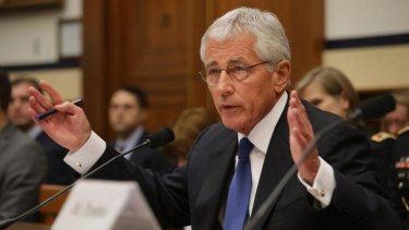 US Defence Secretary Chuck Hagel testifies before the House Armed Services Committee.