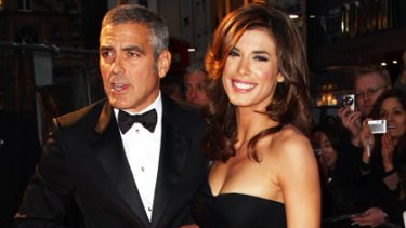 George Clooney with his new girlfriend Elisabetta Canalis.