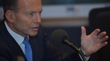 Prime Minister Tony Abbott backs Lateline host Emma Alberici during an interview with 3AW host Neil Mitchell.