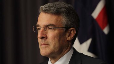 Attorney-General Mark Dreyfus during a press conference at Parliament House.