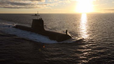 Sinking the budget ... The latest white paper backed the development of 12  "evolved" Collins-class submarines, a bespoke project that may cost up to $40 billion.
