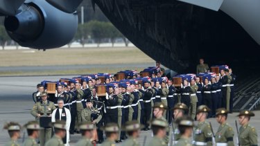 Homecoming: The remains of 33 Australian Defence Force personnel will finally rest in Australia, where their families can visit their graves.