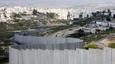 Obstacle: Pisgat Zeev, a settlement in occupied east Jerusalem, is protected by Israel's separation barrier.
