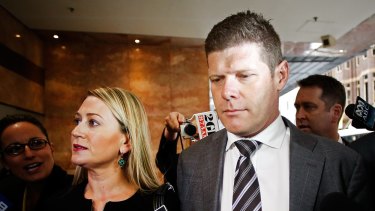 Resigned from Parliament: Disgraced former Liberal MP Andrew Cornwell and his wife, Samantha Brookes.