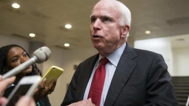 Adamant: US Senator John McCain has accused Barack Obama of not doing enough to stop the Islamic State.