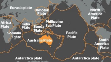 Shifting: the earth's plates are slowly shifting and creating a new supercontinent.