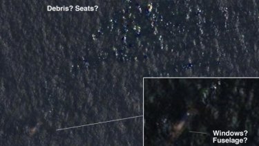The image on Reddit that some users believe shows debris of Malaysia Airlines flight 370.