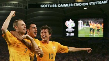 Greats &#8230; Craig Moore, Tim Cahill and Harry Kewell.