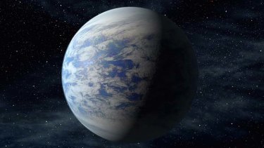 2700 light years away: An artist's concept of Kepler-69c.