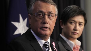 Lifted the debt ceiling four times: Former Labor Treasurer Wayne Swan, pictured with former finance minister Penny Wong.
