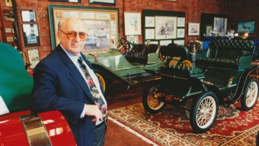 Late art dealer Julian Sterling with his vintage cars.
