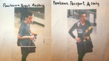 Two men who boarded the Malaysia Airlines flight using stolen passports. The man on the left has been identified as Pouria Nour Mohammad Mehrdad, a 19-year-old Iranian asylum seeker. The man on the right is yet to be identified.