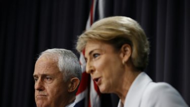 Prime Minister Malcolm Turnbull and Employment Minister Michaelia Cash.