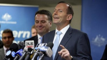 Prime Minster Tony Abbott responds to a journalist's question about "corruption" in the NSW state government.
