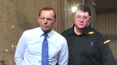 MP George Christensen with Prime Minister Tony Abbott.