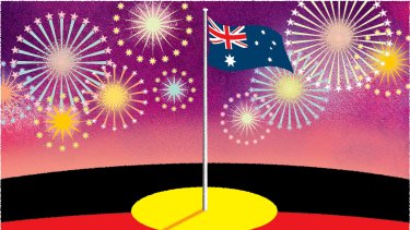 JimÂ PavlidisÂ illustration for Sean Kelly on the opinion page to be published on January 24, 2022. Australian flag