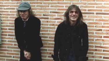 Malcolm Young, right, with his brother Angus, pictured here in 2000. 