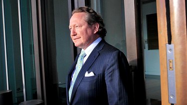 Upstaged: Andrew Forrest.
