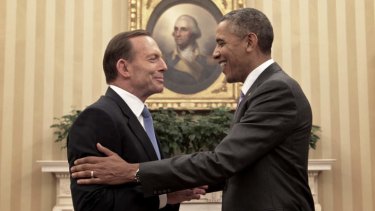 'As Tony Abbott met with US President Barack Obama, he knew the president was grappling with an escalating disaster.'