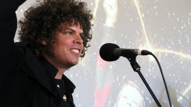 Andrew Stockdale of Wolfmother performing in Brisbane yesterday.