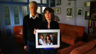 Chrissie Foster and husband Anthony, whose daughters were abused.