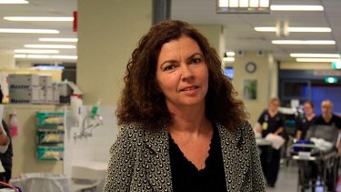 Sally McCarthy at Prince of Wales Hospital yesterday ... "many of the patients are very sick and the standard and capacity of the care can be a question of life or death".