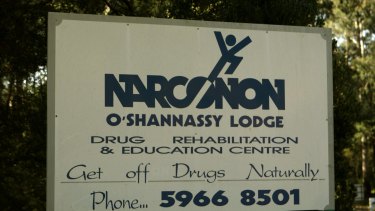 The sign at the entrance to Narconon in Warburton East.