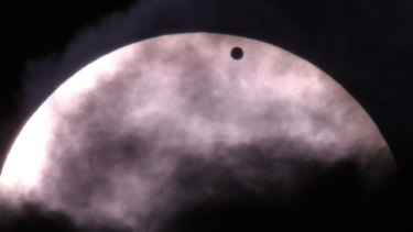 Twice in a lifetime ... Venus and the sun during its 2004 transit.