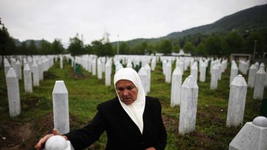 As then, so now ... graves of Srebrenica victims.