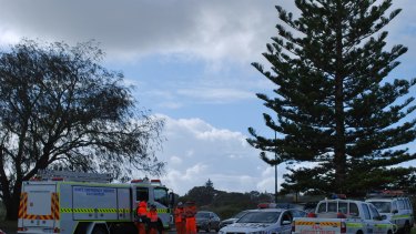 Police and SES searched the land and sea for Mrs Santen.