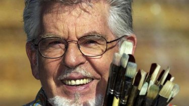 Rolf Harris in 2004: The value of his artworks is now in question. 