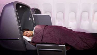 Qantas is rolling out a new 'sleep service' with quilted duvets.