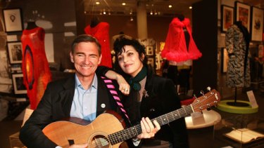 Wild horses: Premier John Brumby, with musician Monique Brumby (no relation), will no doubt get a lifetime backstage pass after $25 million in promises for musicians, venues and the industry.