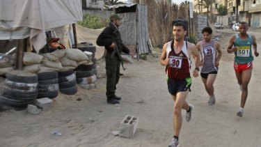 Cancelled: The Gaza Strip marathon.