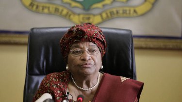 Liberian President Ellen Johnson Sirleaf's government has handed 23.4 per cent of the country over to logging companies.