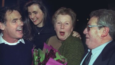 Liquidation: Christine Harris (second from left).