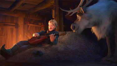 Unnatural relationship? ... Kristoff and his reindeer Sven.