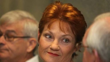 Still fighting ... Pauline Hanson.